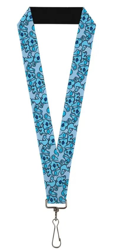 Buckle - Down Blue's Clues Blue Poses Scattered Blues - Lanyard - Storybrooke Treasure