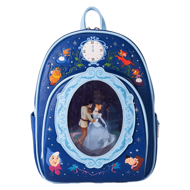 Loungefly Disney Cinderella 75th Anniversary Royal Ball Lenticular Mini Backpack - Storybrooke Treasure